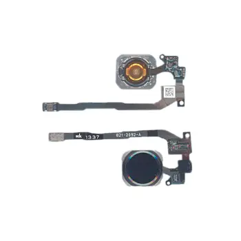 Кнопка HOME в сборе с механизмом и шлейфом для iPhone 5S черная