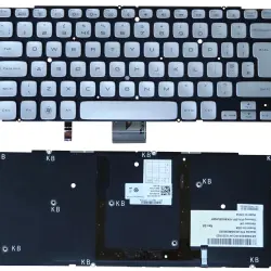 Клавиатура для ноутбука Dell XPS (15Z) с подсветкой (Light), Silver, (No Frame) RU/EN