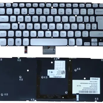 Клавиатура для ноутбука Dell XPS (15Z) с подсветкой (Light), Silver, (No Frame) RU/EN