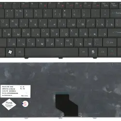 Клавіатура для ноутбука Acer eMachines (D725) Black, короткий шлейф (Short Trail), RU