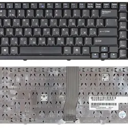 Клавіатура для ноутбука LG (LW60) Black, (Black Frame) RU