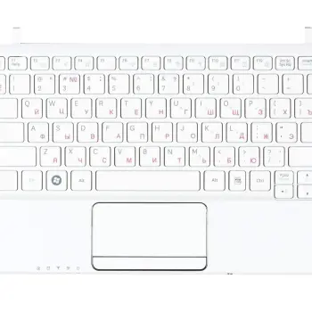 Клавиатура для ноутбука Samsung (N210) White, (White TopCase), RU