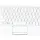 Клавиатура для ноутбука Samsung (N210) White, (White TopCase), RU 1