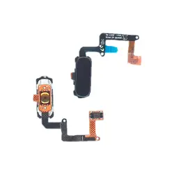 Кнопка HOME в сборе с механизмом и шлейфом для Samsung A320 чорна