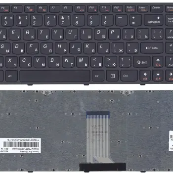 Клавиатура для ноутбука Lenovo IdeaPad (B5400, M5400) Black, (Black Frame), RU