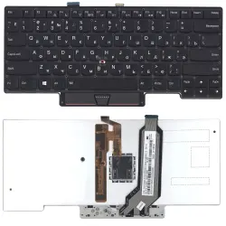 Клавіатура для ноутбука Lenovo ThinkPad (X1) с указателем (Point Stick) Black, (No Frame), RU