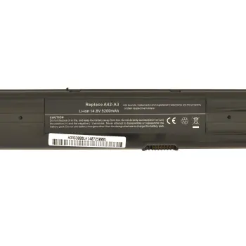 Аккумуляторная батарея для ноутбука Asus A42-A3 14.8V Black 5200mAh OEM