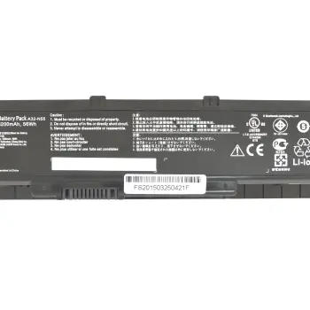 Аккумуляторная батарея для ноутбука Asus A32-N55 10.8V Black 5200mAh Orig