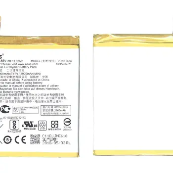Аккумуляторная батарея для смартфона Asus C11P1606 ZenFone 3 Laser 3.85V Silver 2900mAh 11.17Wh