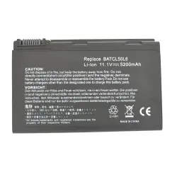 Акумуляторна батарея для ноутбука  Acer BATBL50L6 Aspire 3100 11.1V Black 5200mAh OEM
