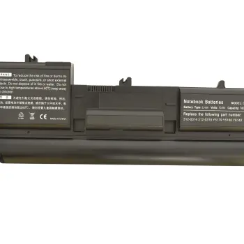 Усиленная аккумуляторная батарея для ноутбука Dell Y6142 Latitude D410 10.8V Black 7800mAh OEM