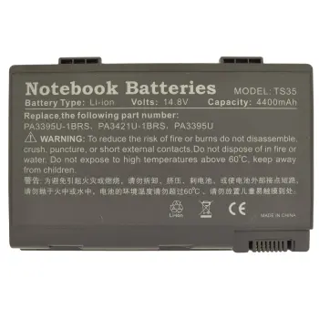 Акумуляторна батарея для ноутбука Toshiba PA3595U Satellite Pro U300 14.8V Black 4400mAh OEM