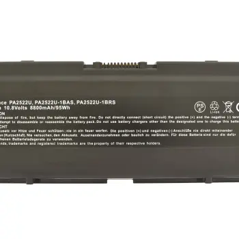 Посилена акумуляторна батарея для ноутбука Toshiba PA2522U Satellite A25 10.8V Black 8800mAh OEM