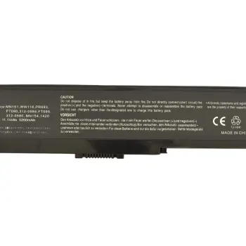Аккумуляторная батарея для ноутбука Dell WW116 Inspiron 1420 11.1V Black 5200mAh OEM