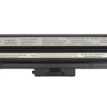 Акумуляторна батарея для ноутбука Sony VAIO VGP-BPS13 VGN-FW 11.1V Black 5200mAh OEM