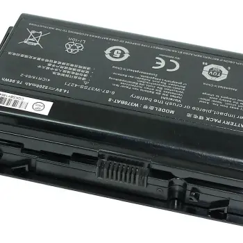 Аккумуляторная батарея для ноутбука DNS W370BAT-8 Clevo W370 14.8V Black 5200mAh Orig