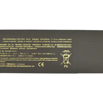 Аккумуляторная батарея для ноутбука Sony VAIO VGP-BPS24 VPC-SA 11.1V Black 4400mAh OEM