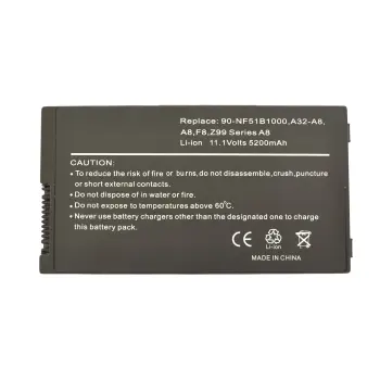 Аккумуляторная батарея для ноутбука Asus 70-NF51B1000 A8 11.1V Black 5200mAh OEM