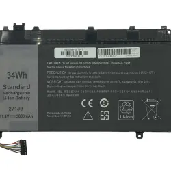 Акумуляторна батарея для ноутбука Dell 271J9 Latitude 7350 11.4V Black 3000mAh OEM