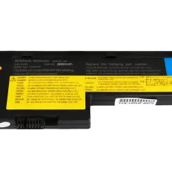 Акумуляторна батарея для ноутбука Lenovo-IBM 92P1168 ThinkPad X60 14.8V Black 2600mAh OEM