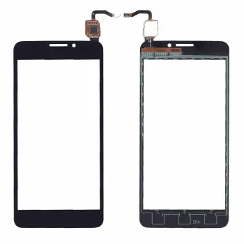 Тачскрин (Сенсорное стекло) для смартфона Alcatel Idol X 6040D черное