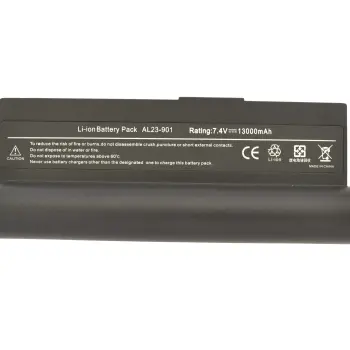 Посилена акумуляторна батарея для ноутбука Asus AL22-901 EEE PC 901 7.4V Black 13000mAh OEM