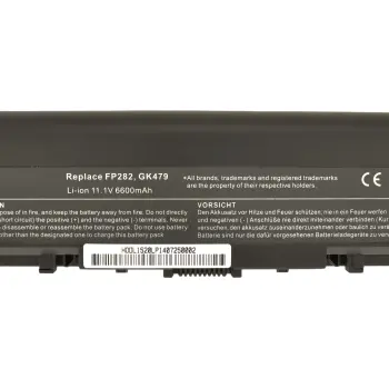 Усиленная аккумуляторная батарея для ноутбука Dell GK479 Inspiron 1520 10.8V Black 6600mAh OEM