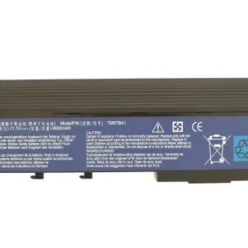 Усиленная аккумуляторная батарея для ноутбука Acer BTP-ANJ1 Aspire 3620 11.1V Black 6600mAh OEM