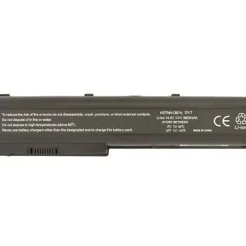 Усиленная аккумуляторная батарея для ноутбука HP Compaq HSTNN-C50C DV7 14.4V Black 6600mAh OEM