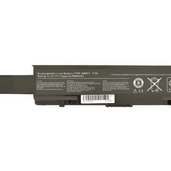 Усиленная аккумуляторная батарея для ноутбука Dell KM973 Studio 1737 11.1V Black 6600mAh OEM