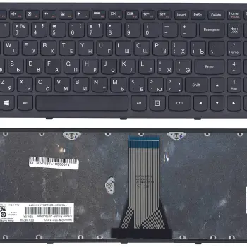 Клавіатура для ноутбука Lenovo IdeaPad (G505S, Z510), Black, (Black Frame), RU