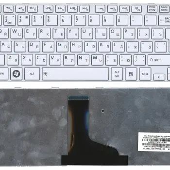 Клавиатура Toshiba Satellite (C800, L800, L805, L830, L835, M800, M805) White, (White Frame) RU