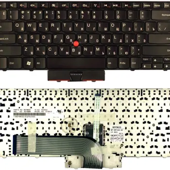 Клавіатура для ноутбука Lenovo ThinkPad Edge (14, 15, E40, E50) с указателем (Point Stick) Black, RU