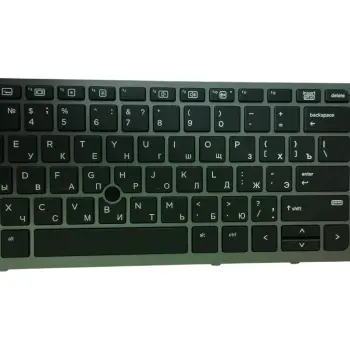 Клавіатура для ноутбука HP Zbook (15 G3, 17 G3) Black с подсветкой (Light) (Silver Frame) RU