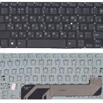 Клавиатура для ноутбука Prestigio SmartBook (141A) Black, (No Frame), RU