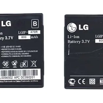 Аккумуляторная батарея для смартфона LG LGIP-470R KF350 3.7V Black 800mAh 3Wh