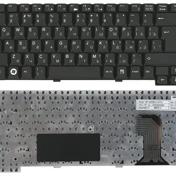 Клавиатура для ноутбука Fujitsu Amilo (PI2550, PI2540, PI2530, XI2428) Black, RU (вертикальный энтер)