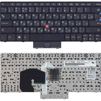 Клавиатура для ноутбука Lenovo ThinkPad Twist (230U, S230, S230I) с указателем (Point Stick) Black, Black Frame, RU