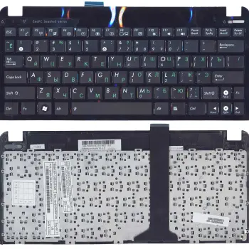 Клавіатура для ноутбука Asus Eee PC 1011, 1015, 1016, 1018, 1025, X101 Black, (Black Frame) RU