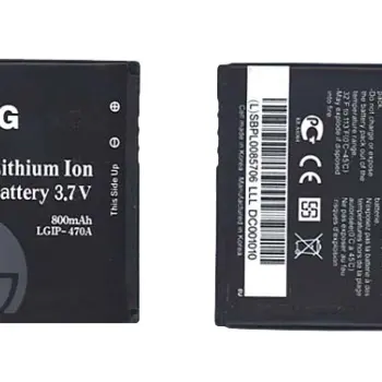 Акумуляторна батарея для смартфону LG LGIP-470A KF600 3.7V Black 800mAh 3Wh
