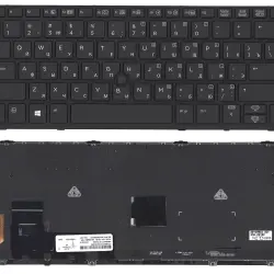 Клавіатура для ноутбука HP EliteBook 820 G1 с подсветкой (Light), с указателем (Point Stick) Black, RU