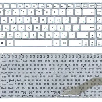 Клавіатура для ноутбука Asus (X540) White, (No Frame), RU