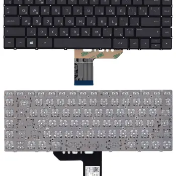 Клавіатура для ноутбука HP Spectre X360 (13-w000, 13-ac000) Black с подсветкой (Light), (No Frame) RU