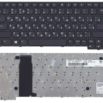 Клавіатура для ноутбука Lenovo Thinkpad Yoga (11e) Black с подсветкой (Light), (Black Frame), RU