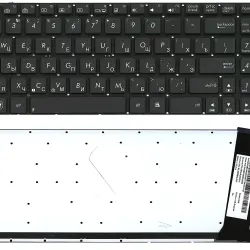 Клавиатура для ноутбука Asus (N56, N56V) с подсветкой (Light), Black, (No Frame) RU