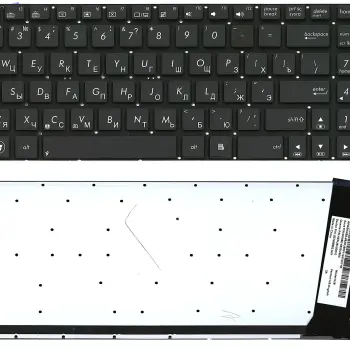 Клавиатура для ноутбука Asus (N56, N56V) с подсветкой (Light), Black, (No Frame) RU
