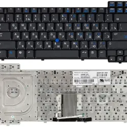 Клавіатура для ноутбука HP Compaq NC8200, NC8230, NX8220, NW8240, NC8400, NC8440 с указателем (Point Stick), Black, RU