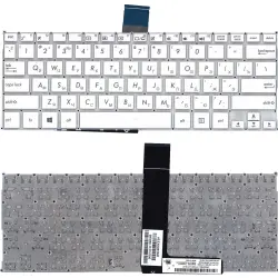 Клавіатура для ноутбука Asus F200CA, F200MA, X200LA, X200MA White, (No Frame) RU (горизонтальный ентер)