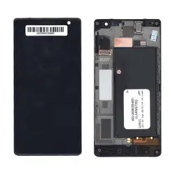 Матриця с тачскріном (модуль) для Nokia Lumia 730 Dual чорний с рамкой