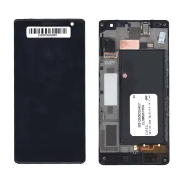 Матрица с тачскрином (модуль) для Nokia Lumia 730 Dual черный с рамкой